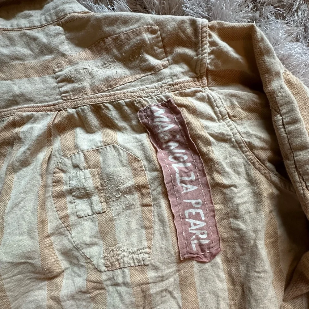 NWT Magnolia Pearl Stripe Raya Shirt - Picture 10 of 11